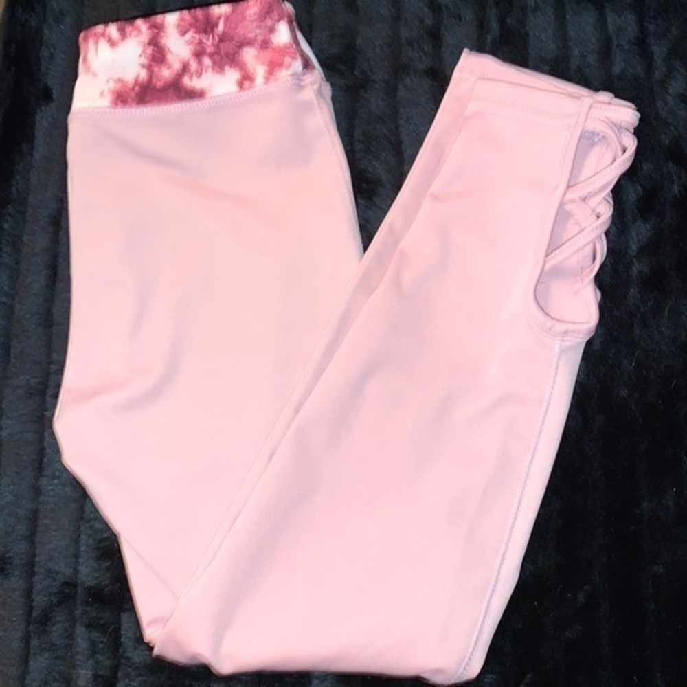 GIRLS SHOSHO LEGGINGS PINK SIZE 10/12